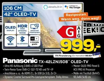 Euronics Panasonic TX-42LZN1508 OLED-TV Angebot