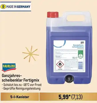 METRO FAIRLINE Ganzjahresscheibenklar Fertigmix 5 L Kanister Angebot