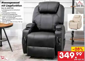 Netto Marken-Discount Massagesessel mit Liegefunktion Angebot