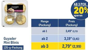 METRO GUYADER Mini-Blinis 135-g-Packung Angebot