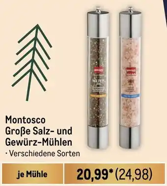 METRO Montosco Große Salz- und Gewürz-Mühlen Angebot