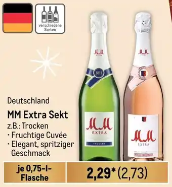 METRO Deutschland MM Extra Sekt 0,75 L Flasche Angebot