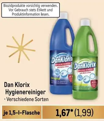 METRO Dan Klorix Hygienereiniger 1,5 L Flasche Angebot