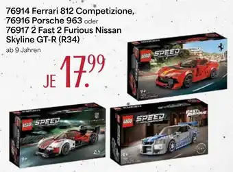 V Markt LEGO SPEED 76914 Ferrari 812 Competizione, 76916 Porsche 963 oder 76917 2 Fast 2 Furious Nissan Skyline GT-R (R34) Angebot