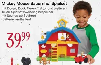 V Markt Mickey Mouse Bauernhof Spielset Angebot