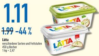 diska Lätta 450 g Becher Angebot