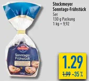 diska Stockmeyer Sonntags-Frühstück 130 g Packung Angebot