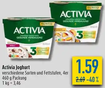 diska Activia Joghurt 460 g Packung Angebot