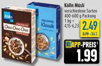 diska Kölln Müsli 400-600 g Packung Angebot