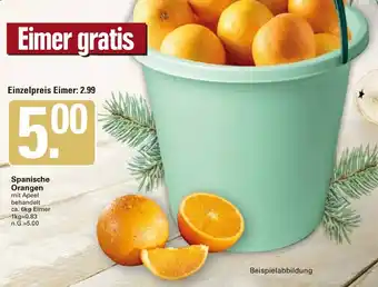 WEZ Spanische Orangen ca. 6kg Eimer Angebot