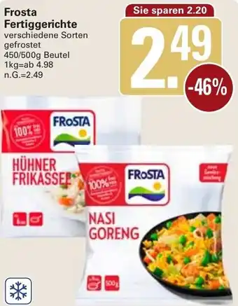 WEZ Frosta Fertiggerichte 450/500g Beutel Angebot