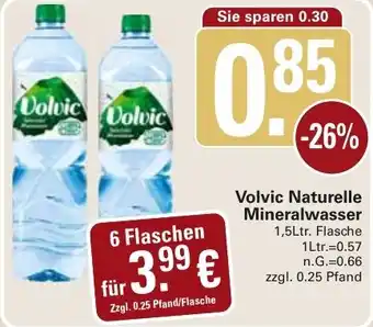 WEZ Volvic Naturelle Mineralwasser 1,5Ltr. Flasche Angebot