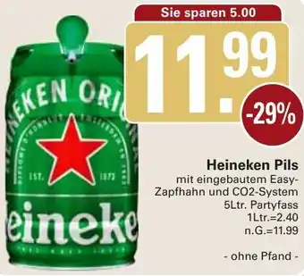 WEZ Heineken Pils 5Ltr. Partyfass Angebot