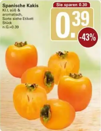 WEZ Spanische Kakis Angebot