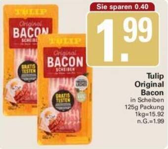 WEZ Tulip Original Bacon 125 g Packung Angebot