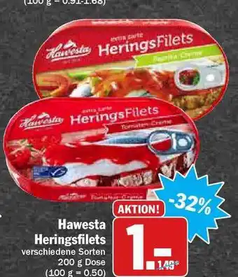 Hit Hawesta Heringsfilets Angebot