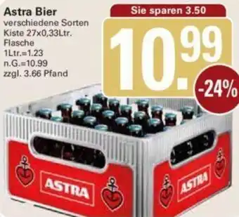 WEZ Astra Bier Kiste 27x0,33Ltr. Flasche Angebot