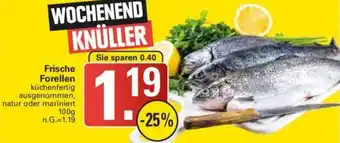 WEZ Frische Forellen 100 g Angebot