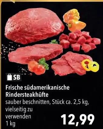 CITTI Markt Frische südamerikanische Rindersteakhüfte 1kg Angebot