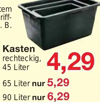 Wiglo Wunderland Kasten rechteckig, 45 Liter Angebot