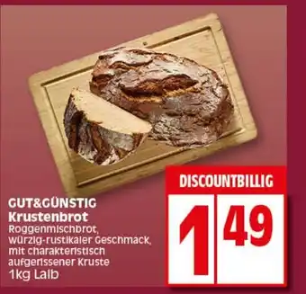 Elli Markt GUT&GÜNSTIG Krustenbrot 1kg Angebot