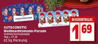 Elli Markt GUT&GÜNSTIG Weihnachtsmann-Parade 62.5g Angebot