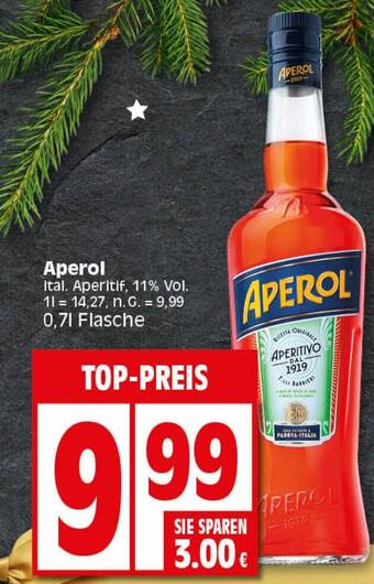 Elli Markt Aperol APERITIVO 700ml Angebot