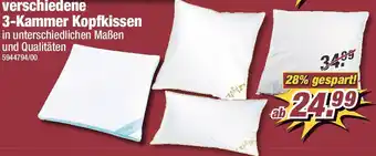 Poco verschiedene 3-Kammer Kopfkissen Angebot