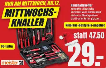 B1 Discount Baumarkt Meister Haushaltskoffer Angebot
