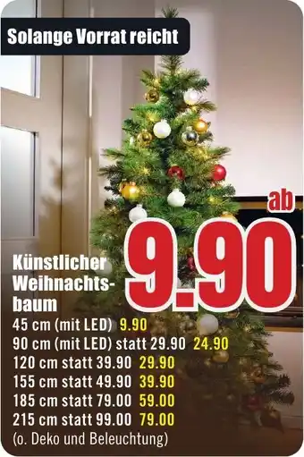 B1 Discount Baumarkt Künstlicher Weihnachtsbaum Angebot