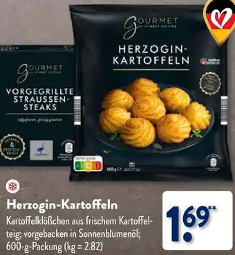 Aldi Nord Gourmet Finest Cuisine Herzogin-Kartoffeln 600 g Packung Angebot