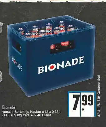 E-Center Bionade Versch. Sorten Angebot