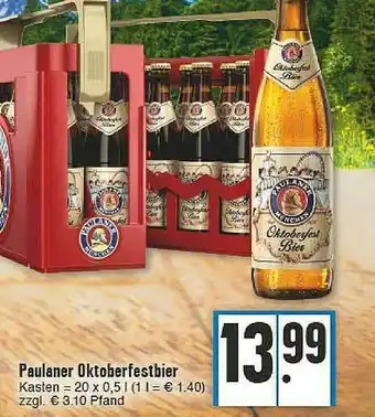 E-Center Paulaner Oktoberfestbier Angebot