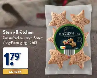 Aldi Nord Gourmet Finest Cuisine Stern-Brötchen 315 g Packung Angebot