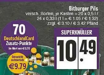 E-Center Bitburger Pils Versch. Sorten Angebot