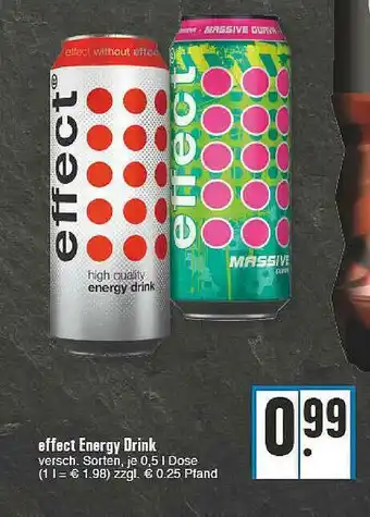 E-Center Effect Energy Drink Versch. Sorten Angebot