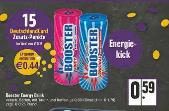 E-Center Booster Energy Drink Versch. Sorten Mit Taurin Und Koffein Angebot