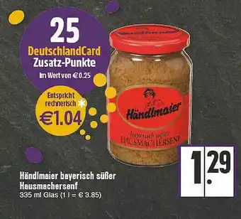 E-Center Händlmaier Bayerisch Süßer Hausmachersenf Angebot