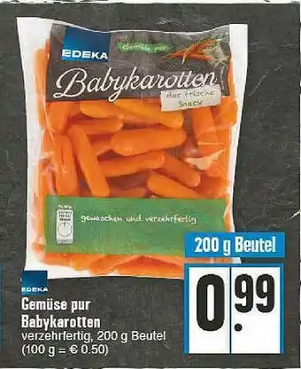 E-Center Gemüse Pur Babykarotten Edeka Angebot