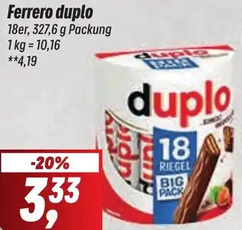 Simmel Ferrero duplo 327,6 g Packung Angebot