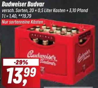 Simmel Budweiser Budvar 20 x 0,5 Liter Kasten Angebot