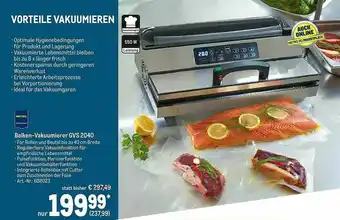 METRO Balken-vakuumierer Gvs 2040 Metro Professional Angebot