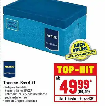 METRO Thermo-box 40 L Metro Professional Angebot