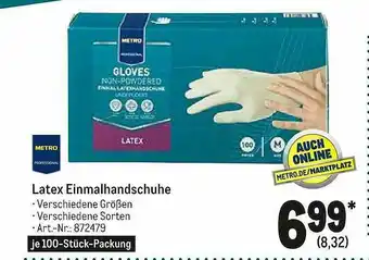 METRO Latex Einmalhandschuhe Metro Professional Angebot