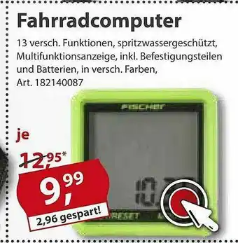 Sonderpreis Baumarkt Fahrrandcomputer Angebot