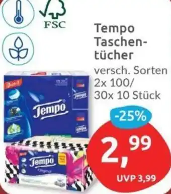 Budni Tempo Taschentücher 2x100/ 30x 10 Stück Angebot