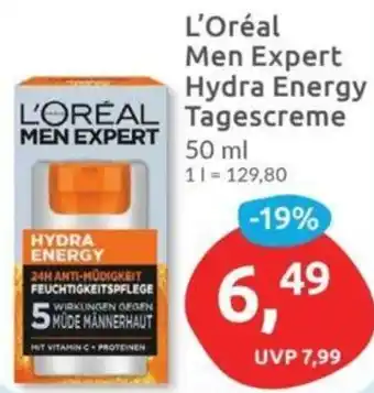 Budni L'Oréal Men Expert Hydra Energy Tagescreme 50 ml Angebot