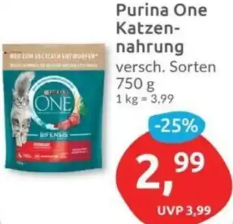 Budni Purina One Katzennahrung 750 g Angebot