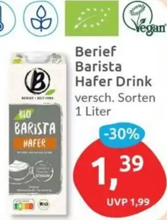 Budni Berief Barista Hafer Drink 1 Liter Angebot