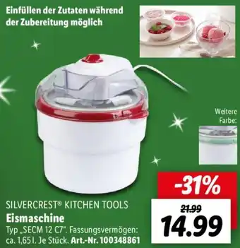 Lidl SILVERCREST KITCHEN TOOLS Eismaschine SECM 12 C7 Angebot